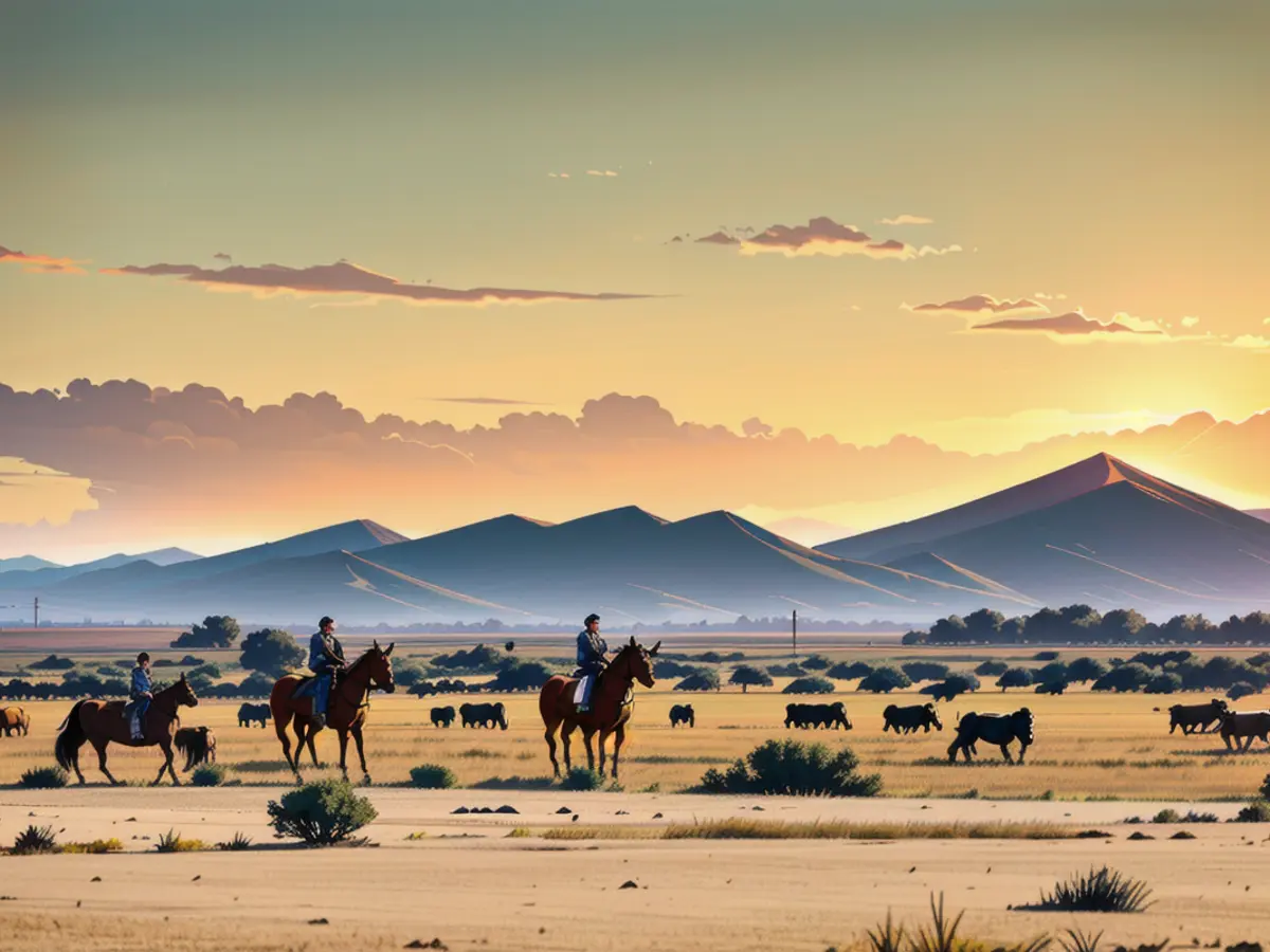 Randges für Pferde- und Rindfleisch-Betriebene flankieren Bundesstraße 90 in der Umgebung von Marfa Texas's Top 27 Stunning Spots to Marvel at